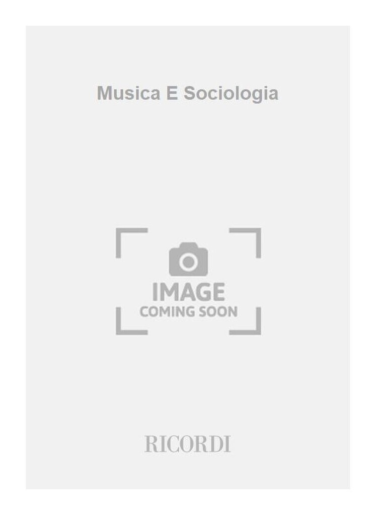 Musica E Sociologia